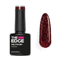 The Edge Gel Polish 8ml - The Rouge Glitter