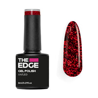 The Edge Gel Polish 8ml - The Berry Glitter