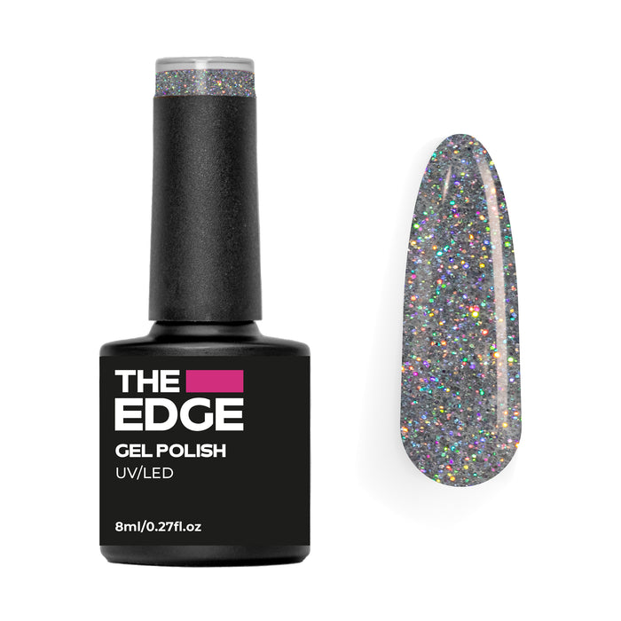 The Edge Gel Polish 8ml - The Silver Glitter