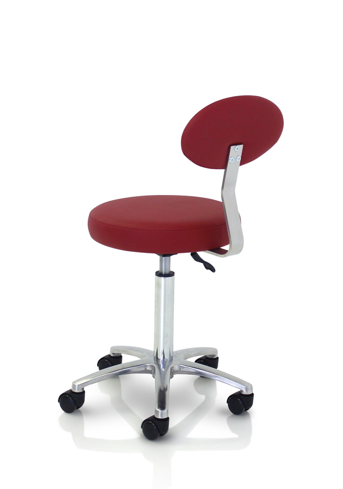 REM Therapist Stool With Backrest