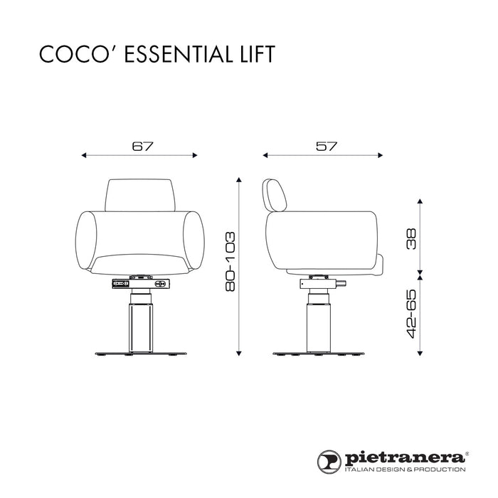 Pietranera Coco Essential Lift Styling Chair
