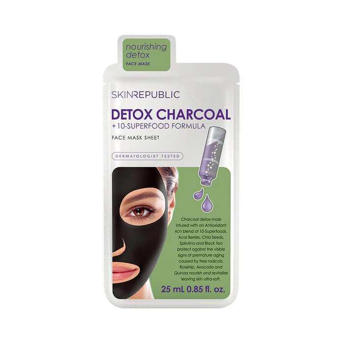 Skin Republic Detox Charcoal and 10 Super-food Formula Face Mask