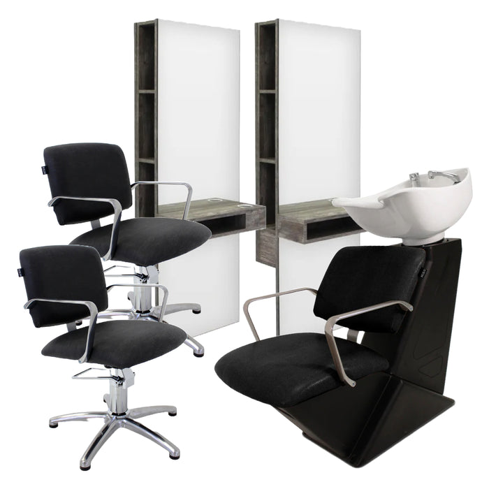 Two Position REM Furniture Package - 2x Atlas Styling Chair / 1x Atlas Baltic / 2x Rimini Styling Unit