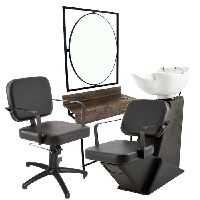 One Position REM Furniture Package - 1x Nero Styling Chair / 1 x Nero Blatic / 1 x Madison Complete