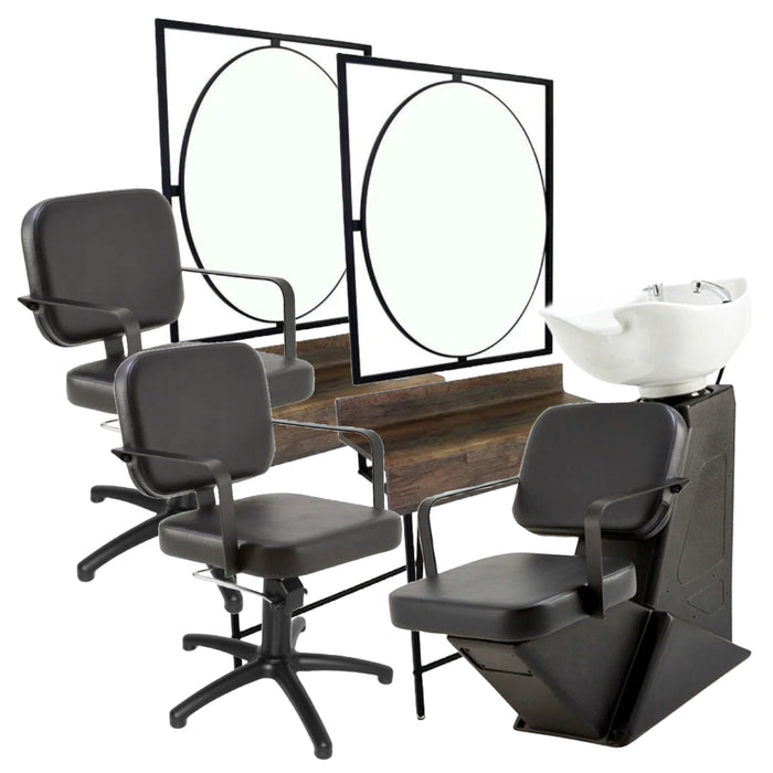 Two Position REM Furniture Package - 2 x Nero Styling Chair / 1 x Nero Blatic / 2 x Madison complete