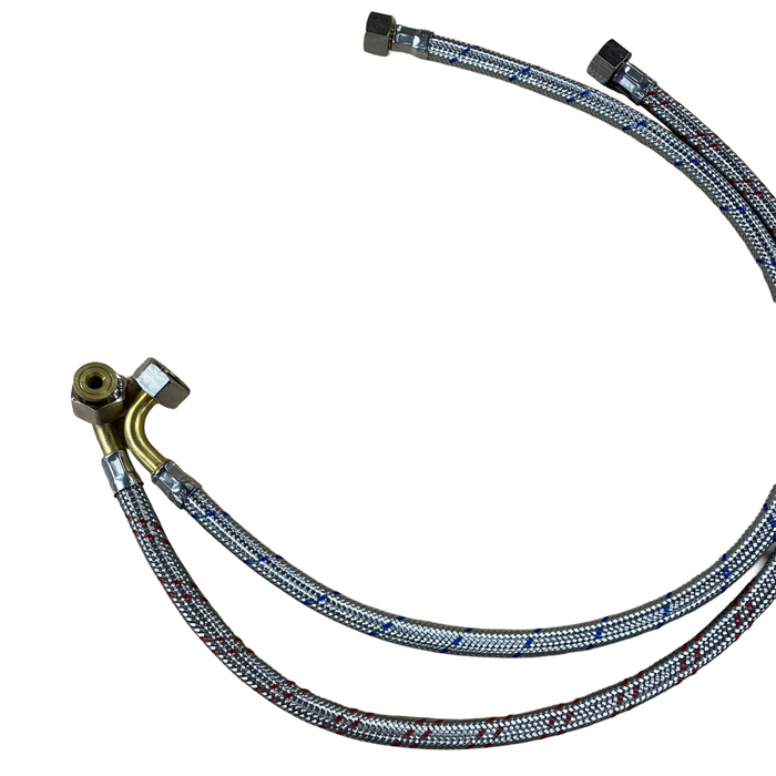 Kiela/Welonda 90 Degree Ended Hot/Cold Braided Hoses