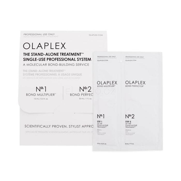 Olaplex The Stand-Alone Treatment, No.1 + No.2, Single-Use Professional System 15ml + 30ml (25 pack)