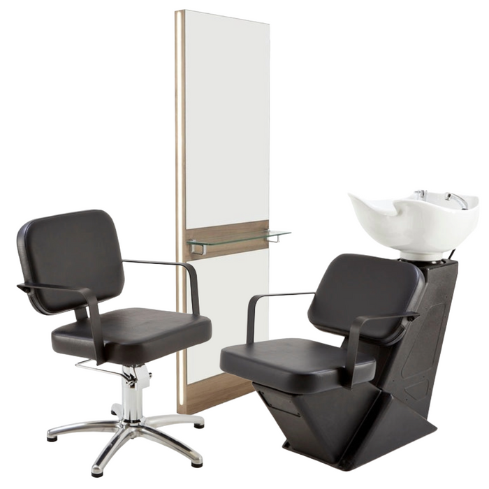 One Position REM Furniture Package - 1x Nero Styling Chair / 1 x Nero Baltic / 1 x Destiny Styling Wall Unit