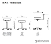 Pietranera Rider Styling Stool