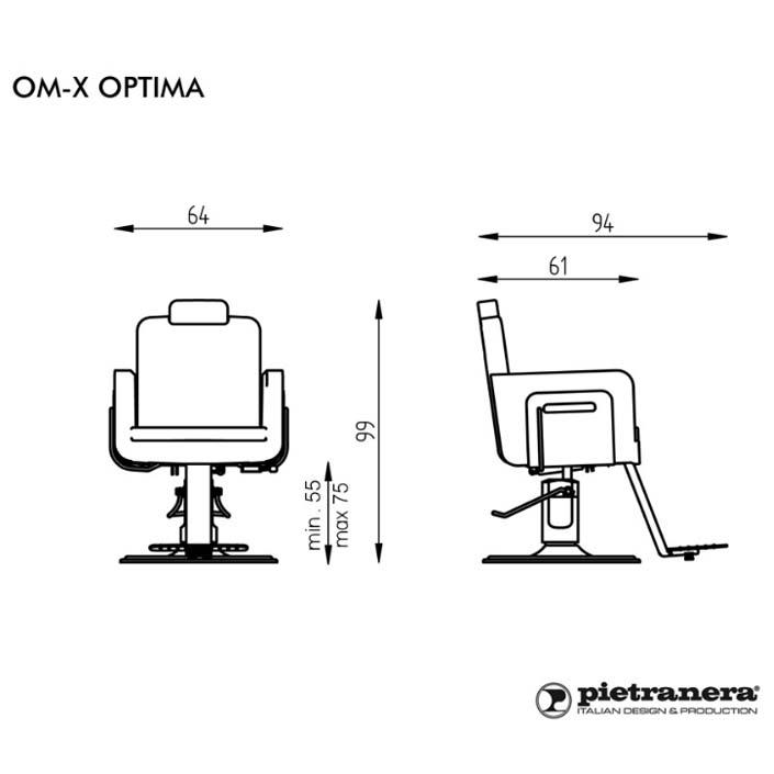 Pietranera OM-X Optima Gentlemens Chair – Salon Supplies