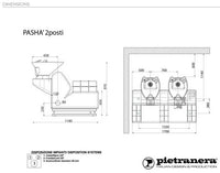 Pietranera Pasha 2 Seat Backwash
