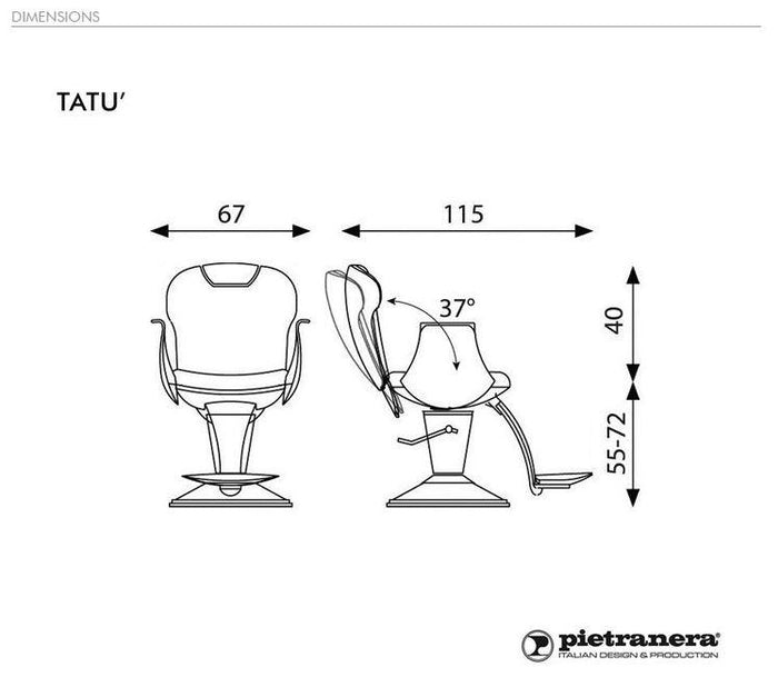 Pietranera Tatu' Optima Gentleman Chair – Salon Supplies