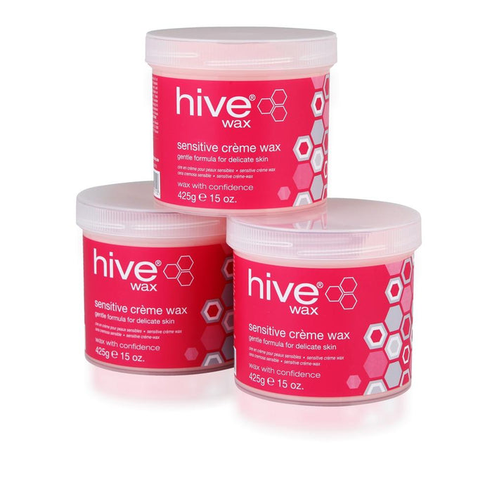 Hive Of Beauty Options Sensitive Creme Wax 3 Pack