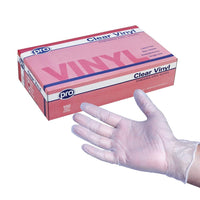 Vinyl Disposable Gloves Clear x 100