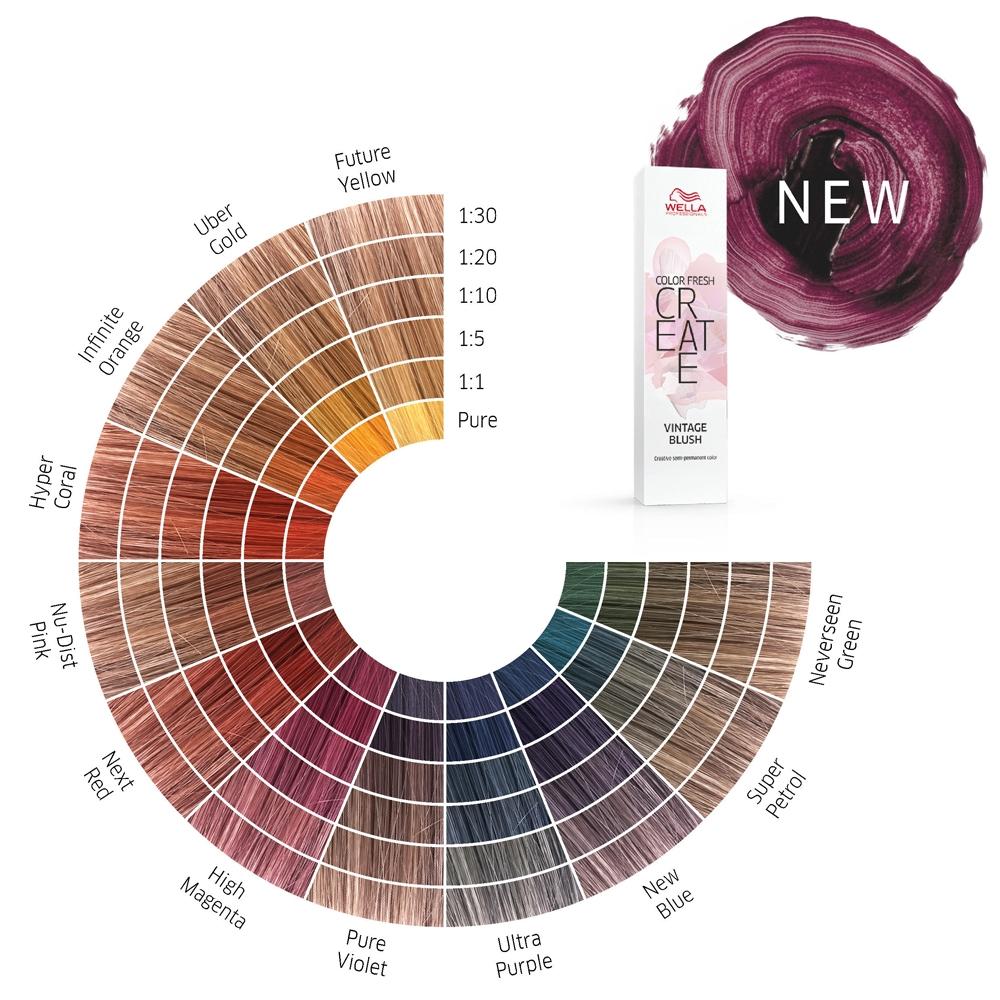 Wella Color Charts Wella Color Fresh Create 60ml Tonight Dusk | Semi