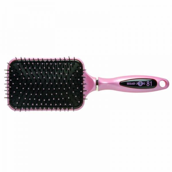 Head Jog Pink Paddle Brush