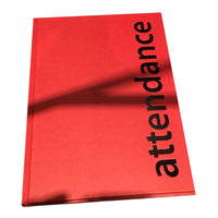 Agenda Salon Attendance Book Red