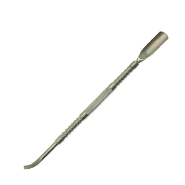 Hive Dual Cuticle Pusher/Scraper - Curved Stainless Steel