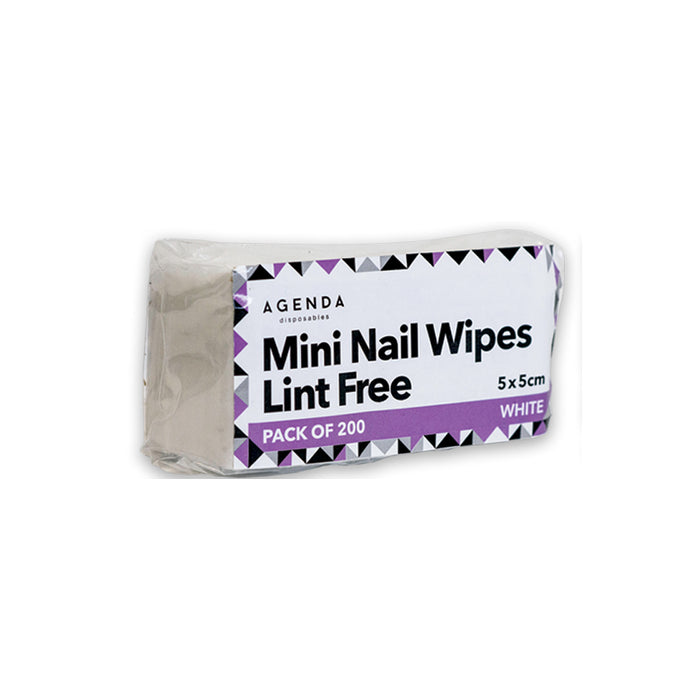 Agenda Lint Free Mini Nail Wipes (200 Pack)