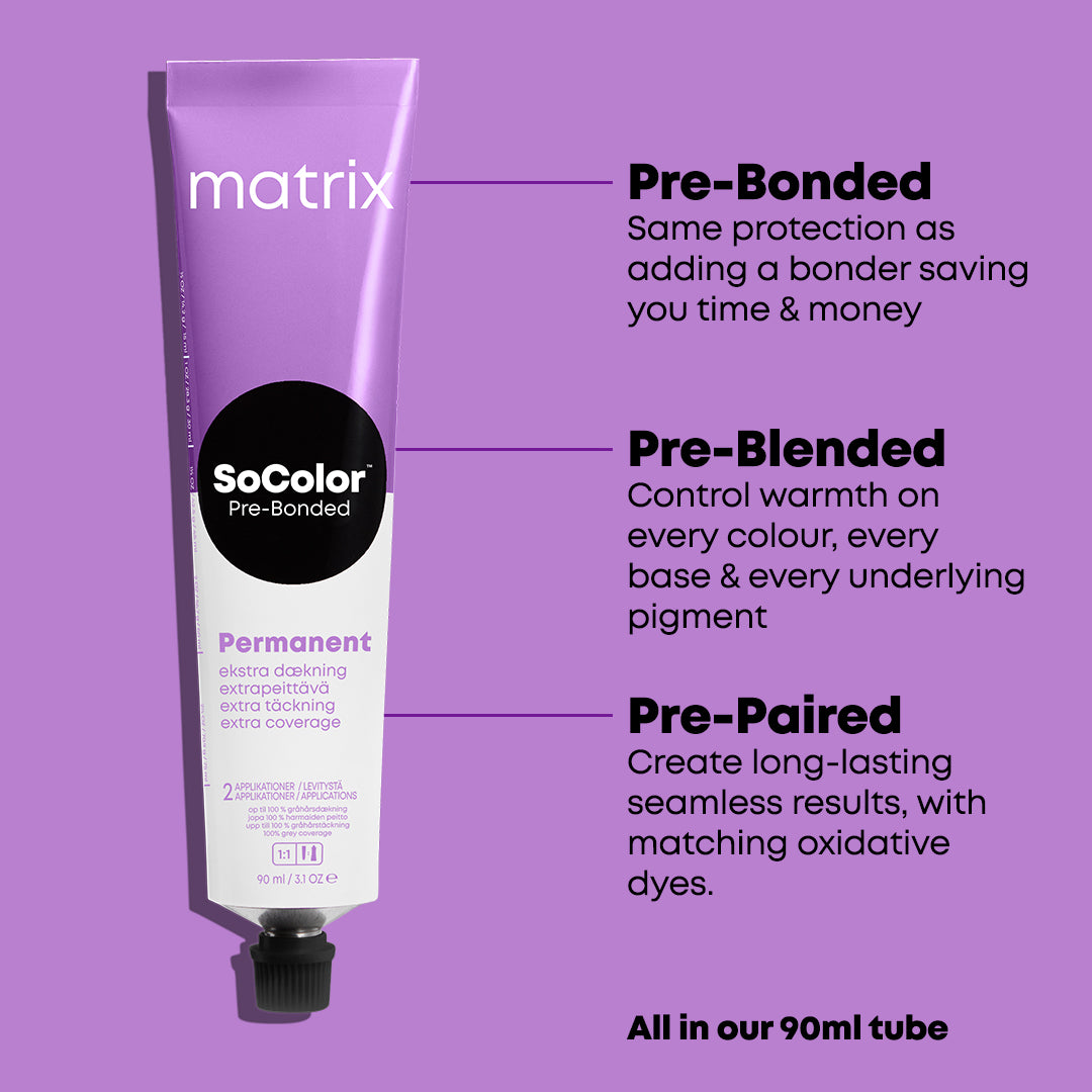 Matrix Socolor Pre-Bonded Extra Coverage Color 90ml – Salon Supplies