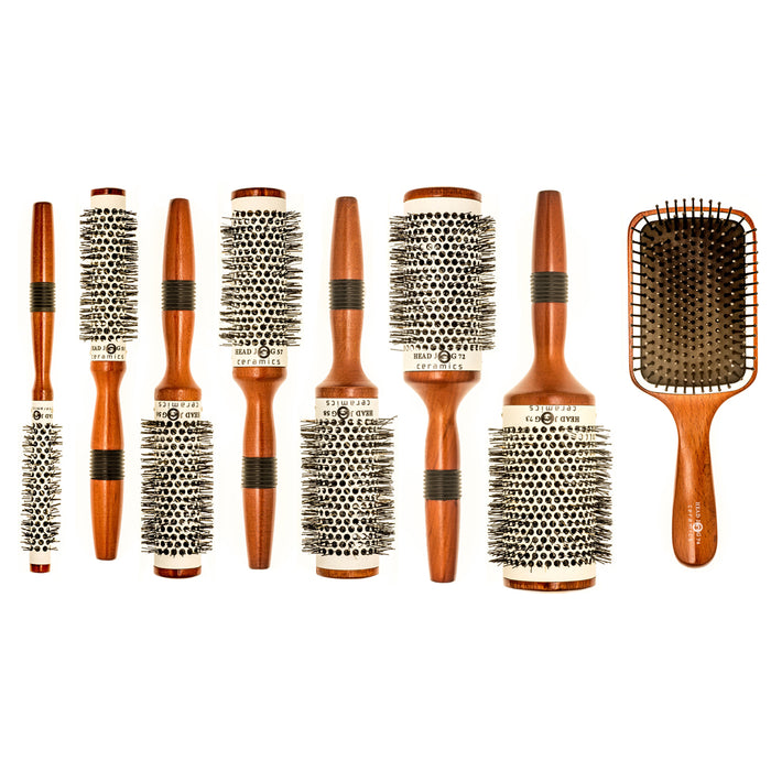 Head Jog Wood Ceramic Brush Set