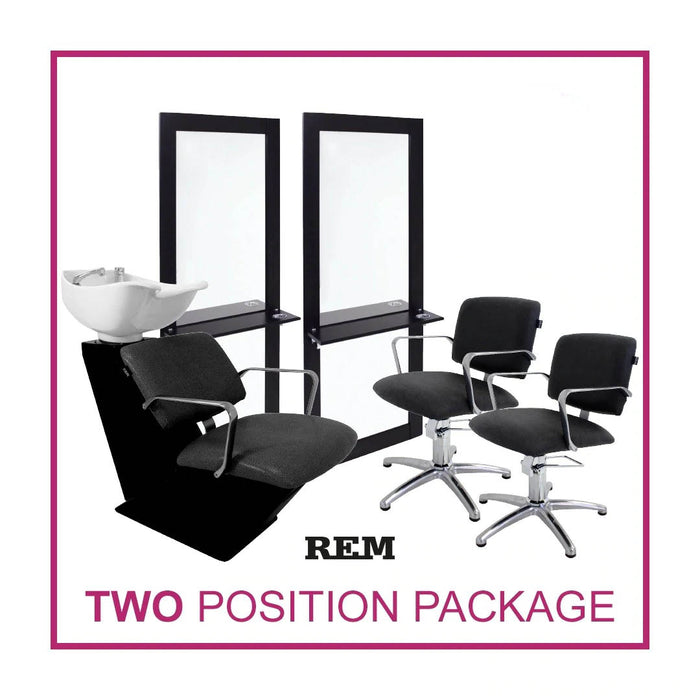 Two Position REM Furniture Package - Atlas Styling Chair, Atlas Baltic and Paris Styling Unit